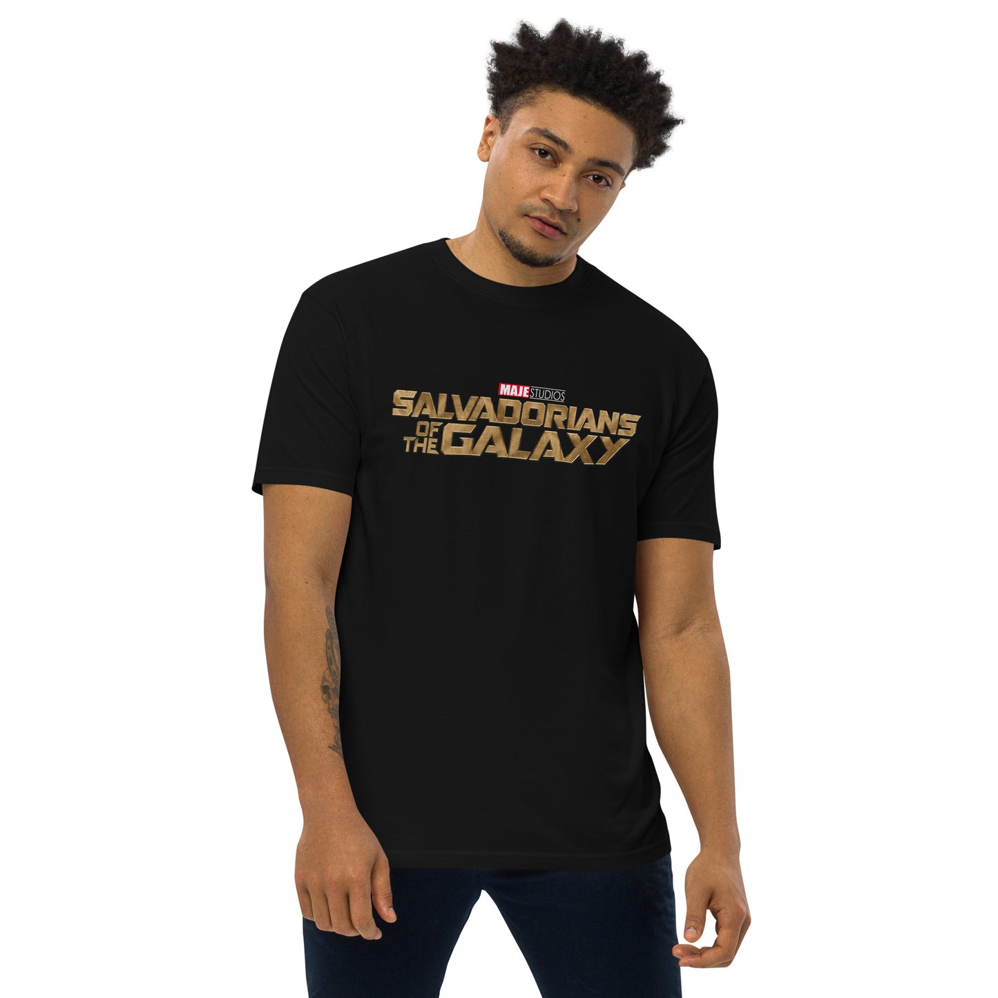 Salvadorians of the Galaxy premium heavyweight tee